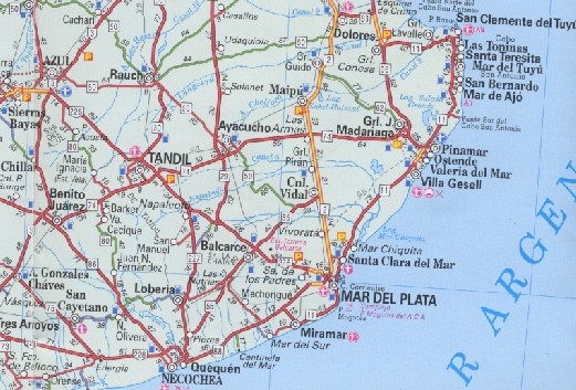 Mapa Costa Atlántica